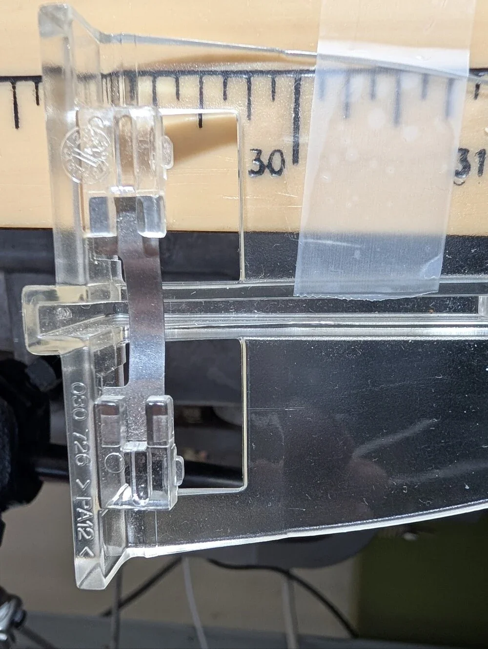Clear Plastic Bernina Seam Guide
